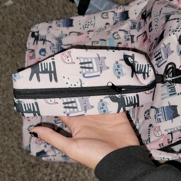 Cat print backpack all over print cats multicolored new - Picture 5 of 5